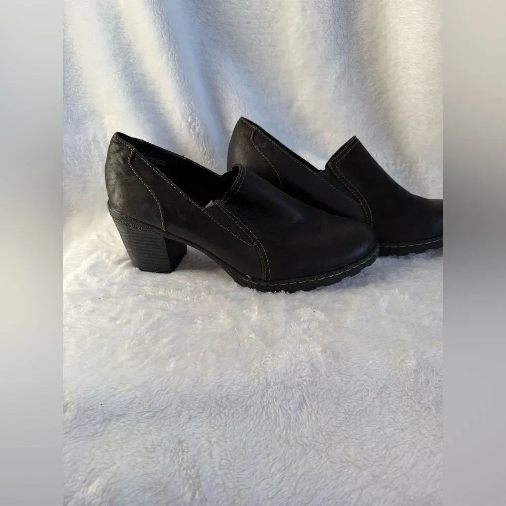 Merona Black Mules with Block Heel